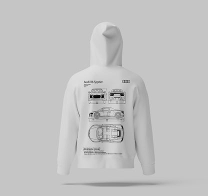 R8 Sketch Edition Hoodie – White